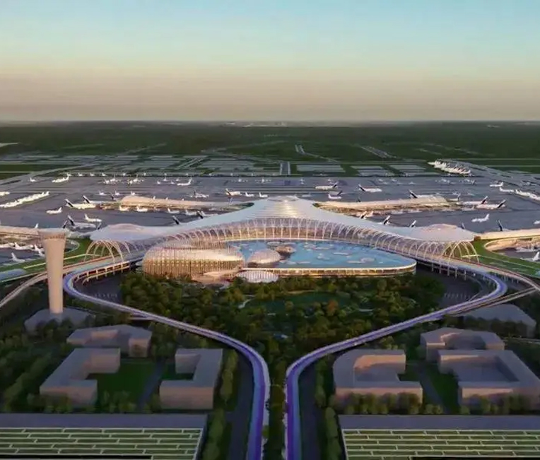 Brannbeskyttelsesmaling for Air Cargo Project av Jinan Airport Expansion Project